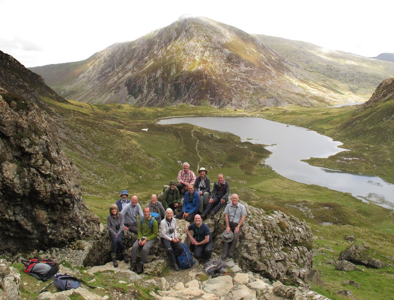 BPS members on a field trip to Cwm Idwal, North Wales (Image: David Hill)